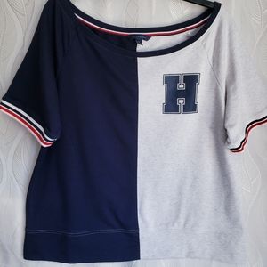 Tommy Hilfiger Colorblock Boat Neck Short Sleeve Tee